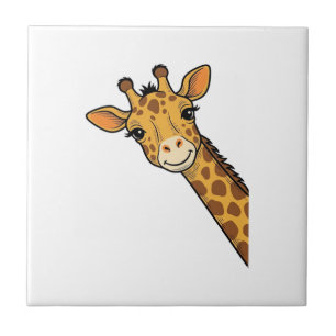 Carreau Conception de chemise de girafe furtive de gravure