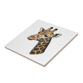 Carreau Conception de chemise de portrait de girafe gravur (Côté)