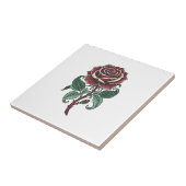 Carreau Conception de chemise florale de rose gravée vinta (Côté)