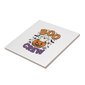 Carreau Conception de chemise Halloween Citrouille Fantôme (Côté)