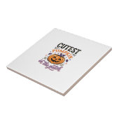 Carreau Conception de chemise Halloween Citrouille la plus (Côté)