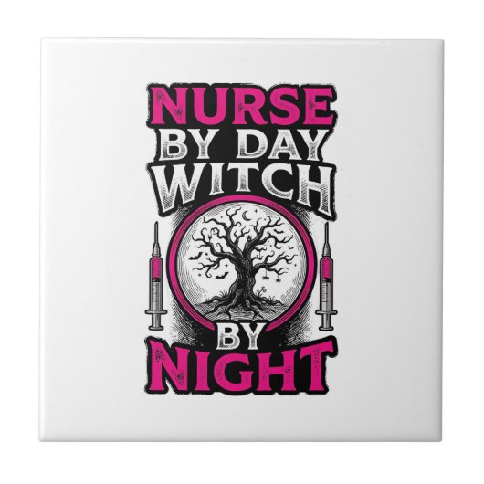 Carreau Conception de chemise Halloween Sorcière de nuit I (Devant)
