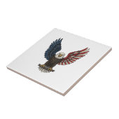 Carreau Conception de chemise vectorielle aigle patriotiqu (Côté)