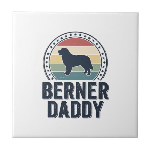 Carreau Conception de chemise vectorielle Berner Daddy Vin (Devant)