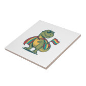 Carreau Conception de chemise vectorielle de dinosaure de (Côté)