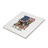 Carreau Conception de chemise vectorielle de drapeau de ch (Côté)