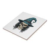 Carreau Conception de chemise vectorielle Halloween crâne (Côté)