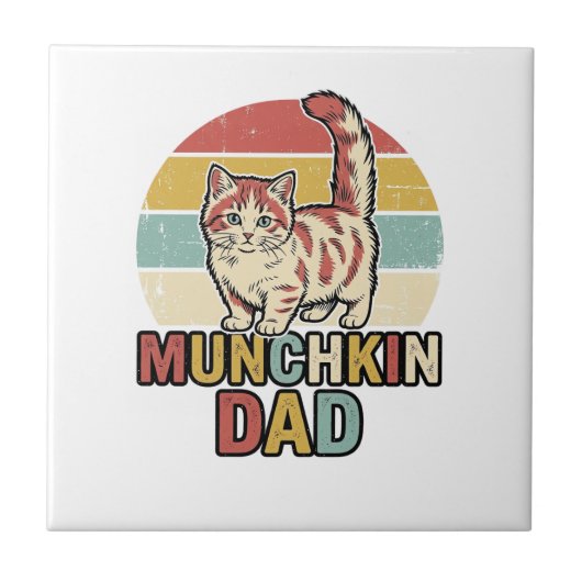 Carreau Conception de chemise vectorielle pour papa Munchk (Devant)