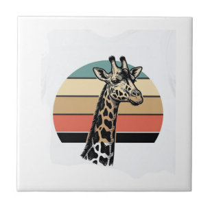 Carreau Conception de chemise vectorielle Safari Coucher d