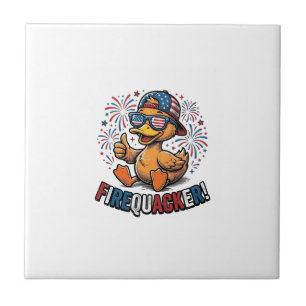 Carreau Conception de chemise vintage canard patriotique F