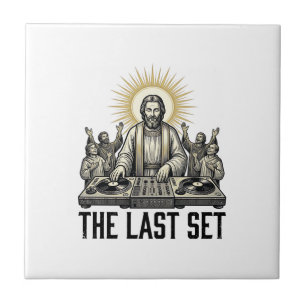 Carreau Conception de chemise vintage religieux DJ The Las
