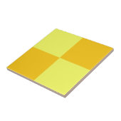 Carreau Conception de chèques jaune clair et foncé (Côté)
