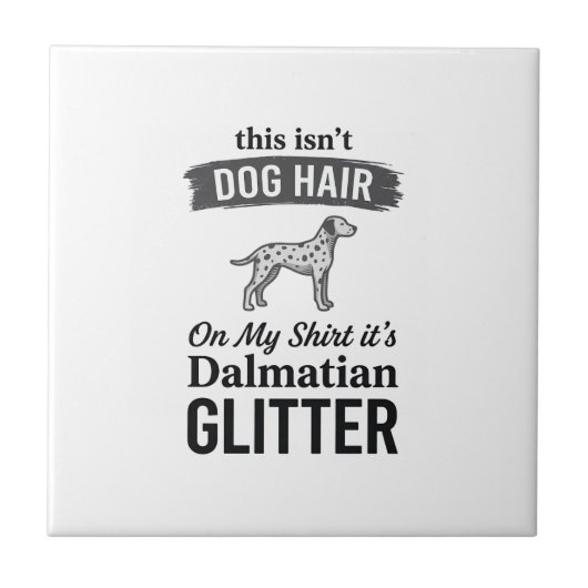 Carreau Conception de citation de cheveux de chien drôle d (Devant)