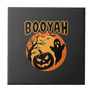 Carreau Conception de citrouille fantôme Halloween Booyah