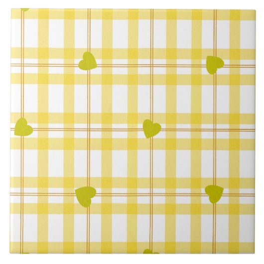 Carreau Conception de design aquarelle jaune citron et coe (Devant)