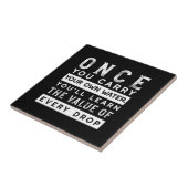 Carreau Conception de devis de sagesse - Valeur de chaque  (Côté)