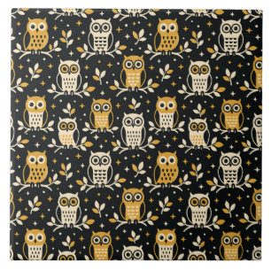 Carreau Conception de fantaisie de hibou - Illustratif, Ap