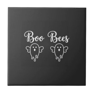 Carreau Conception de fantôme d'Halloween de Boo Bees