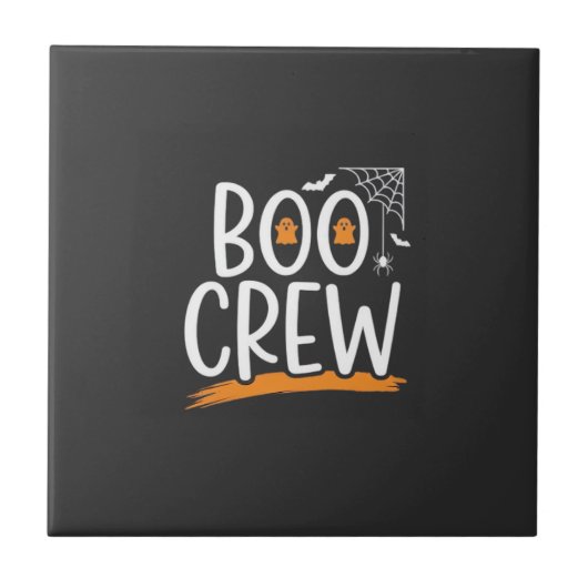 Carreau Conception de fantôme Halloween Boo Crew_1 (Devant)