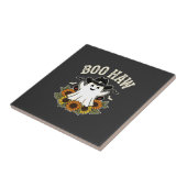 Carreau Conception de fantôme Halloween occidental Boo Haw (Côté)