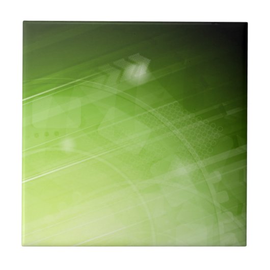 Carreau Conception de feu vert dans le style de pointe (Devant)