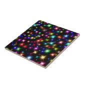 Carreau Conception de feux d'artifice Étoiles Colorées (Côté)
