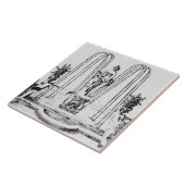 Carreau Conception de fontaine "des jardins de Wilton", (Côté)