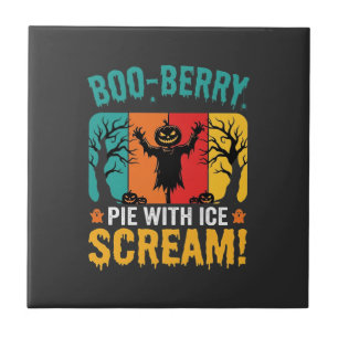Carreau Conception de glace de Halloween pour tarte Boo-Be