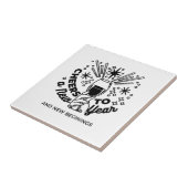 Carreau Conception de la fête du Nouvel An (Côté)