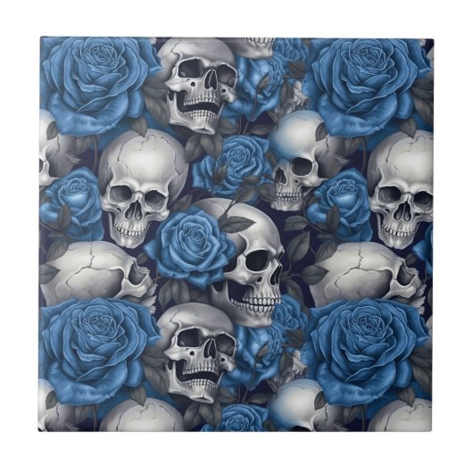 Carreau Conception de la série A Skull and Roses 12 (Devant)