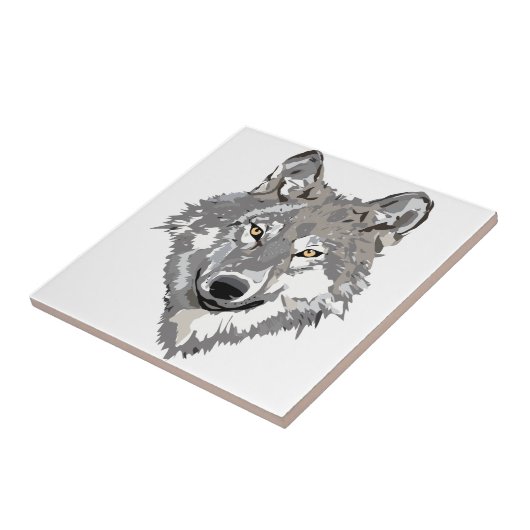 Carreau Conception de loup gris (Côté)