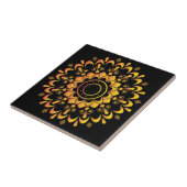 Carreau Conception de mandala unique doré-95747 (Côté)