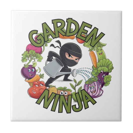 Carreau Conception de Ninja de Jardin - Graphisme de Jardi (Devant)