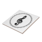 Carreau Conception de notes de musique Treble Clef (Côté)