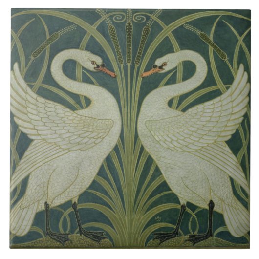 Carreau Conception de papier peint de "cygne, de (Devant)