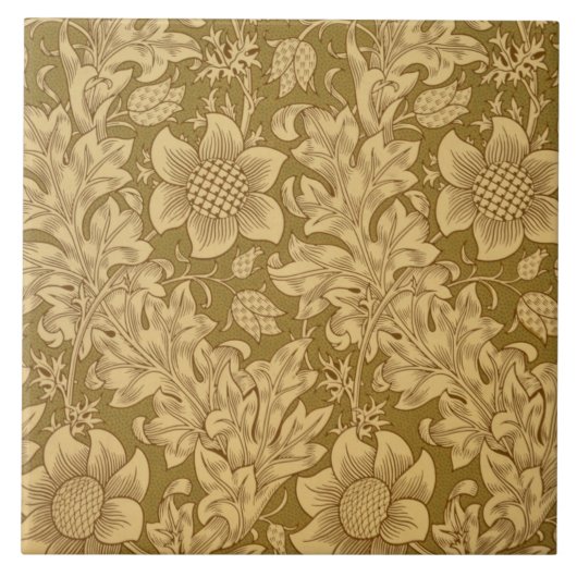 Carreau Conception de papier peint de "fritillaire", 1885 (Devant)