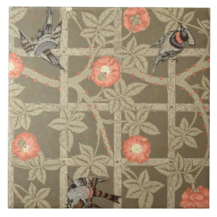 Carreau Conception de papier peint de treillis avec un