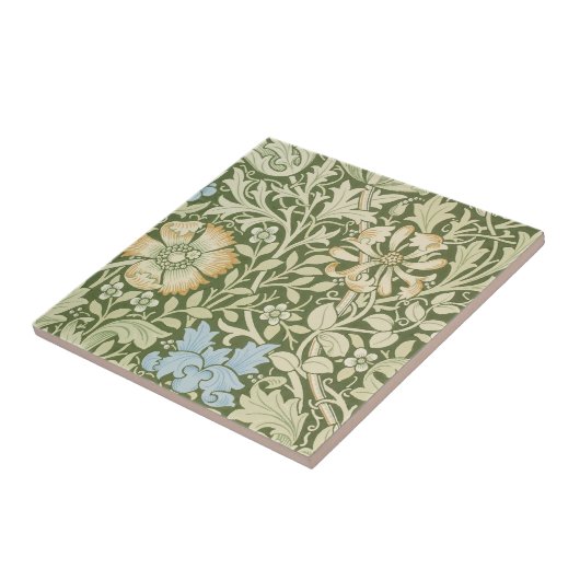 Carreau Conception de papier peint de William Morris sur (Côté)