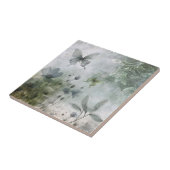 Carreau Conception de papillons fleurs abstraits vintage 4 (Côté)