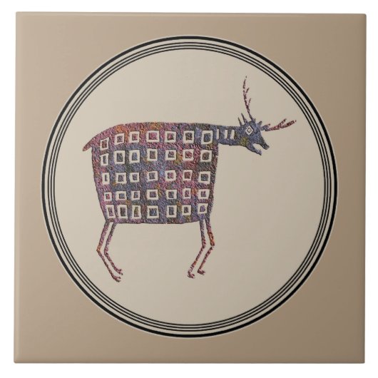 Carreau Conception de poterie Mimbres (Devant)