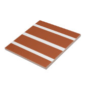 Carreau Conception de rayures marron chocolat (Côté)