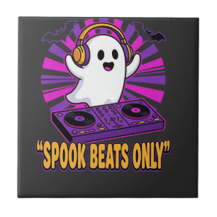 Carreau Conception de rythmes Halloween DJ fantôme effraya