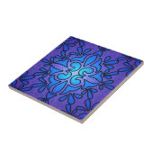 Carreau Conception de style de verre teinté bleu violet (Côté)