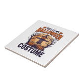 Carreau Conception de T-shirt de sorcière de citrouille de (Côté)