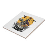 Carreau Conception de T-shirt Halloween dinosaure squelett (Côté)