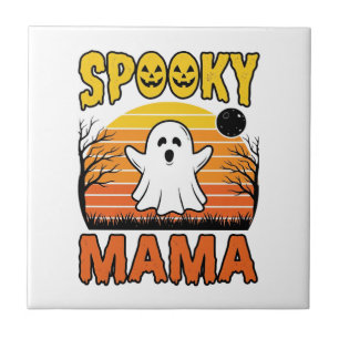 Carreau Conception de T-shirt Halloween Fantôme Vintage Sp