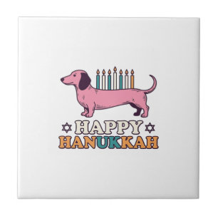 Carreau Conception de T-shirt pour chien avec Menorah de D