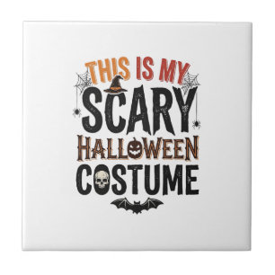 Carreau Conception de T-shirt vintage de costume d'Hallowe