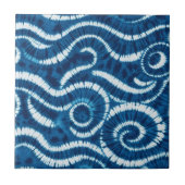Carreau Conception de teinture à goujon Ocean Wave (Devant)