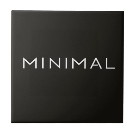 Carreau Conception de texte minimal – Typographie esthétiq (Devant)